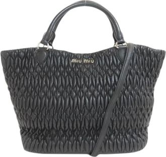 Miu Miu Pre-owned Handbags, female, Black, Size: ONE SIZE Pre-owned Handbag