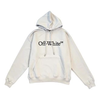 Off-white Hoodies, male, White, Size: XL Logo Hoodie