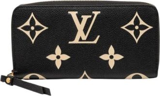 Louis Vuitton Pre-owned Wallets, female, Black, Size: ONE SIZE Pre-owned Zip Around Wallet