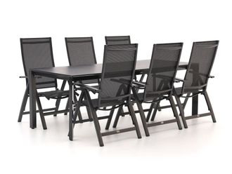 Bellagio la vita attrattiva Bellagio Avenza/Sestino 220cm dining tuinset 7-delig verstelbaar