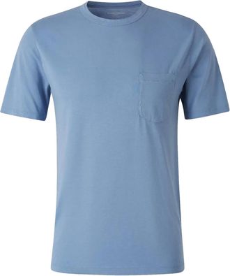 Officine Générale T-shirt con taschino - Blu