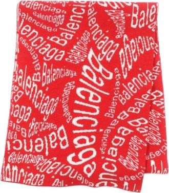 Balenciaga Pre-owned Wollen Sjaal - Dames - Vintage Accessoires - Rood - ONE Size - Wol - Vintage