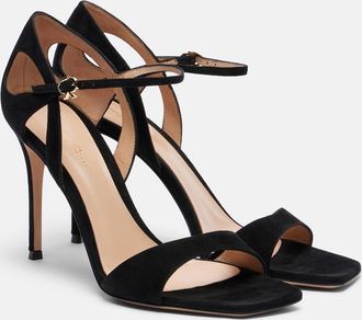 Gianvito Rossi Suede slingback sandals