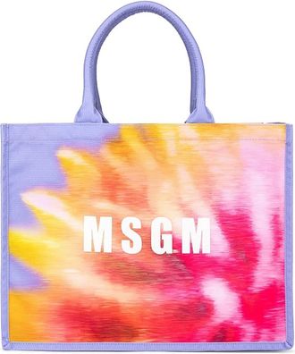 Msgm Tote Bags, female, Multicolor, Size: ONE SIZE Borsa