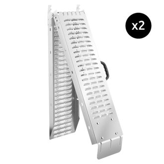 TecTake Set de 2 rampas de carga bj&ouml;rn plegables 400 kg de capacidad de carga