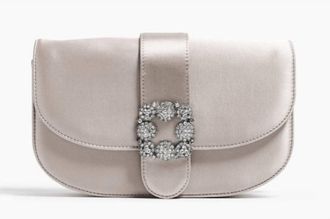 Pamela Munson Womens Babe Satin Evening Bag In Honey
