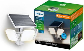 Philips Luz De Seguridad Solar Zyren Blanca 24,5 W, 4000/50 Im, 5000 K