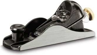 Stanley Pialla in metallo 220 - Finitura laccata nera - Lama 40 x 178 mm - Posizione 21&deg; 1-12-220
