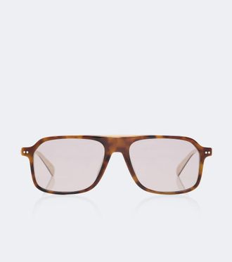 Brunello Cucinelli Sartorial Sunset rectangular sunglasses