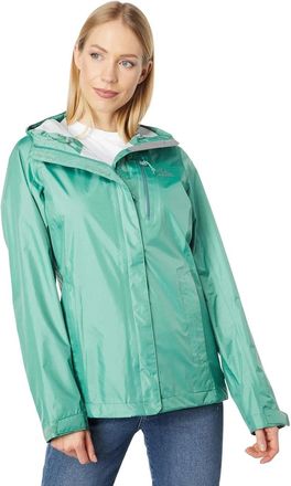 L.L.Bean L. L.Bean Trail Model Rain Jacket Womens Clover Full Zip Hooded RED1099