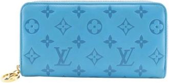Louis Vuitton Pre-owned Lange portemonnee (bi-fold) - unisex - Vintage Accessoires - Blauw - ONE Size - Leer - Vintage