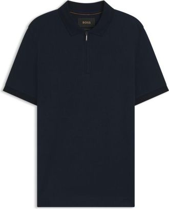 BOSS Slim-fit polo shirt in mercerized-cotton jacquard
