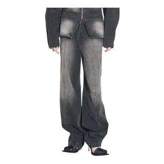 Fidan Novruzova Dames, Jeans, Zwart, Maat: S Katoen