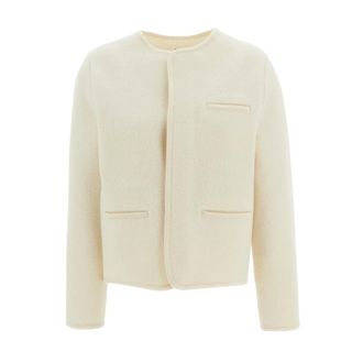 Rier Walker Jacket - Dames - Jassen - Wit - Maat: M Wol