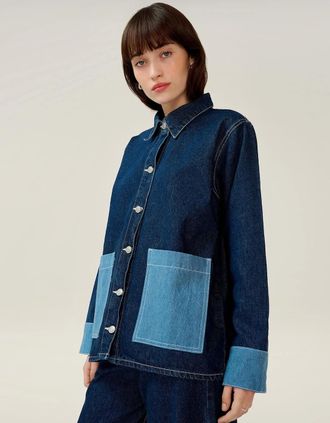 Omnes Womens Magnus Denim Jacket - Size: 12