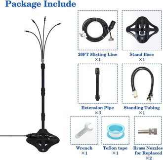 Gabrielle Rociador De Pie Para Patio Con Nebulizador De Agua Port&aacute;til Para Piscina Y Jard&iacute;n
