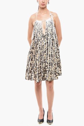 Stella McCartney Mini Dress SOPHIE in Seta a Fantasia Florale con Scollo a Goccia Stella McCartney