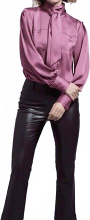 Lyss&eacute; Daiane Utility Scarf Blouse In Glam Mauve