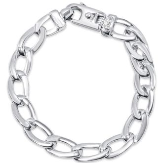 Pompeii3 Mens Link 14k Gold (34gram) or Platinum (54gram) 7.5mm Bracelet 8