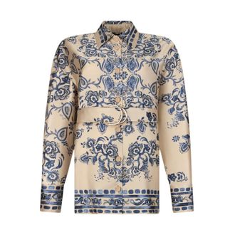 Liu Jo Shirt Dresses, female, Multicolor, Size: 2XS Foulard Print Shirt