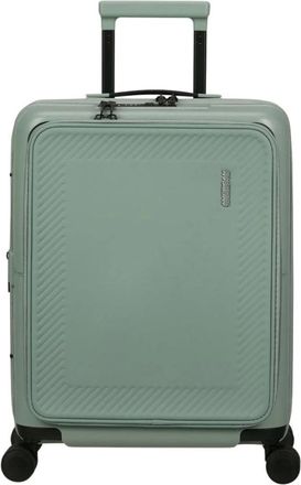 American Tourister DashPop 55 cm Easy Access - Dames - Koffers - Groen - Maat: ONE Size Zijde