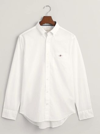 GANT Mens Archive Shield Poplin Shirt - White - Size: Regular/36