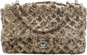 Chanel Borsa a spalla vintage Chanel con paillettes pre-owned - - Pre-owned - Donna - Beige - ONE SIZE