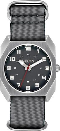 Nixon Scout Nato Mens Watches Silver/Charcoal, Nylon