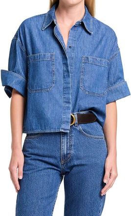 TWP My Newest Mistake Denim Button-Up Shirt in Paris at Nordstrom, Size X-Small