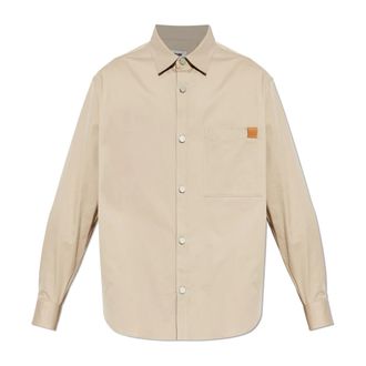 Darkpark Katoenen overhemd - Heren - Casual Overhemden - Beige - XL - Katoen - Overhemden