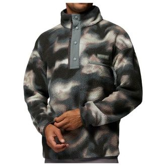 Columbia Helvetia II Printed Half Snap Fleece Fleecepullover f&uuml;r Herren | grau/schwarz