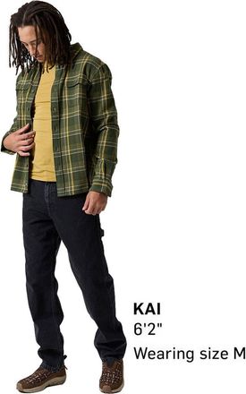 Backcountry Venture Midweight Flannel Shirt - Mens in Climbing Ivy Drifter Plaid at Nordstrom, Size X-Large