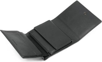 Balenciaga Leather Bi-Fold Wallet - Black