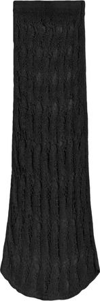 A Paper Kid Sciarpa in maglia traforata - Nero