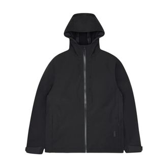 Rains Rain Jackets, male, Black, Size: S Urban Softshell Jacket with Waterproof Finish