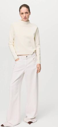 Mango Pullover maglia collo perkins grezzo - Donna - XXS - MANGO