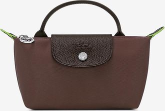 Longchamp Kosmetiktasche aus Canvas Le Pliage Green
