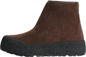 Tretorn Anchor Hybrid Boot - Dames - Enkellaarsjes - Bruin - 37 EU - Wol - Schoenen