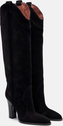 PARIS TEXAS Lavinia suede knee-high boots