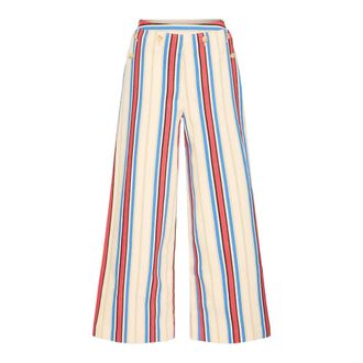 Ichi Pantalones Anchos - Trousers - Mujer - Multicolor - S
