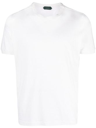 Zanone short-sleeved T-shirt - men - Cotton/Linen/Flax/Lyocell - 48 - White