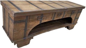 Wanderlust Deco Mueble Bajo De Madera Artesanal 165-175x45x57h Cm