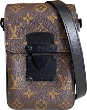 Louis Vuitton Monogram Macassar Black Brown Shoulder Bag (Pre-Owned)