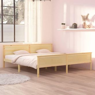 vidaXL Estructura De Cama Sin Colch&oacute;n Madera Maciza De Pino 200x200 Cm Vidaxl