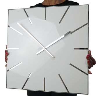 OEM Reloj De Pared Blanco Grande Exact 50cm