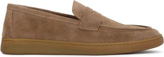 Kazar Beige su&egrave;de sneakers in loafersstijl - Heren - Loafers - Beige - 40 EU - Su&egrave;de - Schoenen