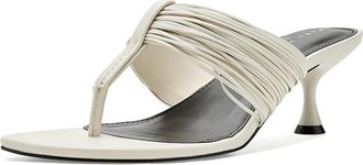 Marc Fisher Pamilla Womens Dress Sandals Ivory Leather : 8.5 M