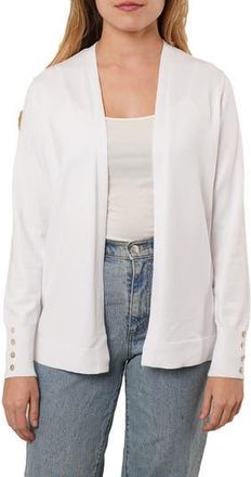 Cyrus Open Front Knit Cardigan in White at Nordstrom Rack, Size X-Large