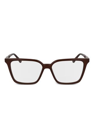 Calvin Klein square-frame glasses - Red