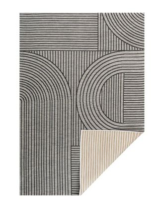 Jonathan Y Designs Jonathan Y Zephyr Mid-Century Modern Arch Stripe Reversible Machine-Washable Indoor/Outdoor Area Rug